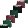 Bjorn Borg Cotton Stretch boxers, heren boxers normale lengte (7-pack), zwart , groen, donkerrood en groen met print