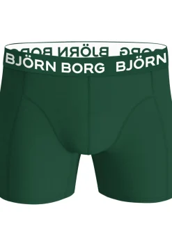 Bjorn Borg Cotton Stretch boxers, heren boxers normale lengte (7-pack), zwart , groen, donkerrood en groen met print