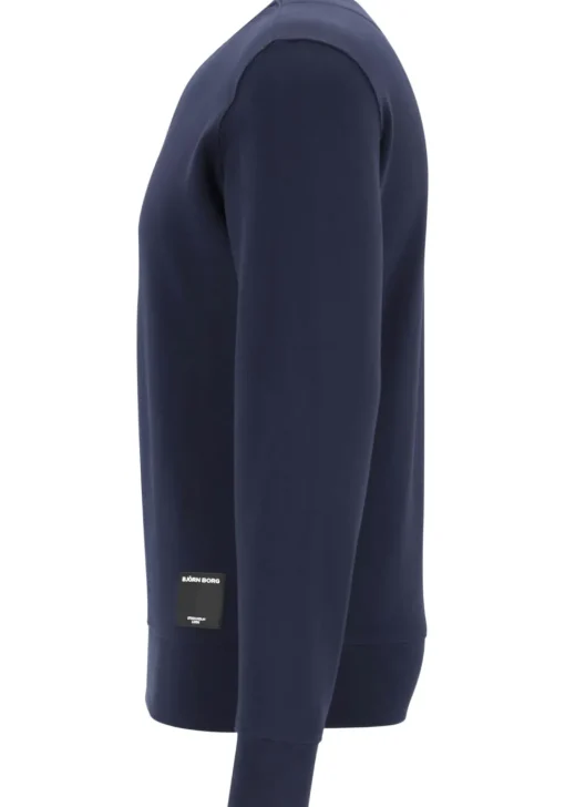 Bjorn Borg crew neck sweater, heren sweatshirt dik, blauw