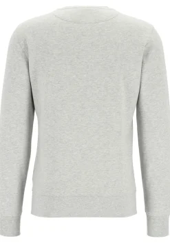 Bjorn Borg crew neck sweater, heren sweatshirt dik, lichtgrijs melange