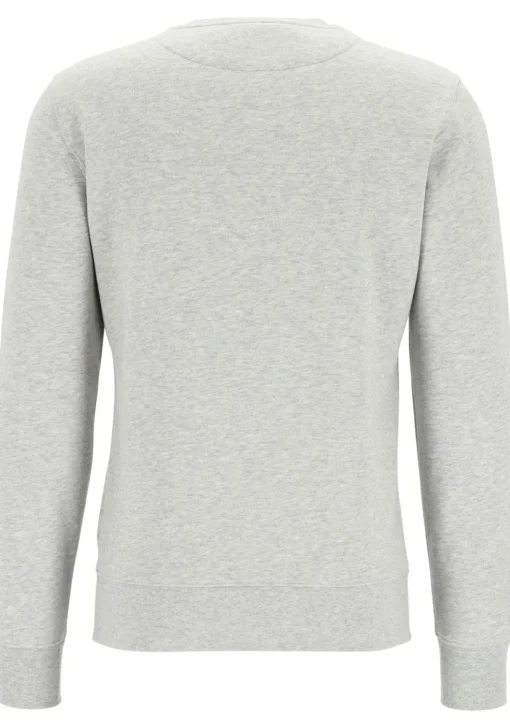 Bjorn Borg crew neck sweater, heren sweatshirt dik, lichtgrijs melange