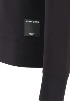 Bjorn Borg crew neck sweater, heren sweatshirt dik, zwart