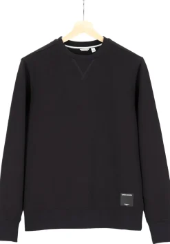 Bjorn Borg crew neck sweater, heren sweatshirt dik, zwart