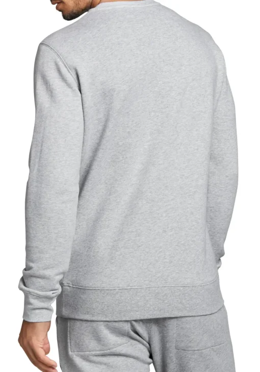 Bjorn Borg crew neck sweater, heren sweatshirt dik, lichtgrijs melange