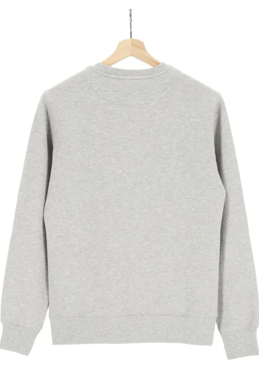 Bjorn Borg crew neck sweater, heren sweatshirt dik, lichtgrijs melange