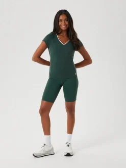 Bjorn Borg dames Ace Biker Shorts, dames broek kort, groen