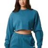 Bjorn Borg dames Studio oversized cropped crew, blauw