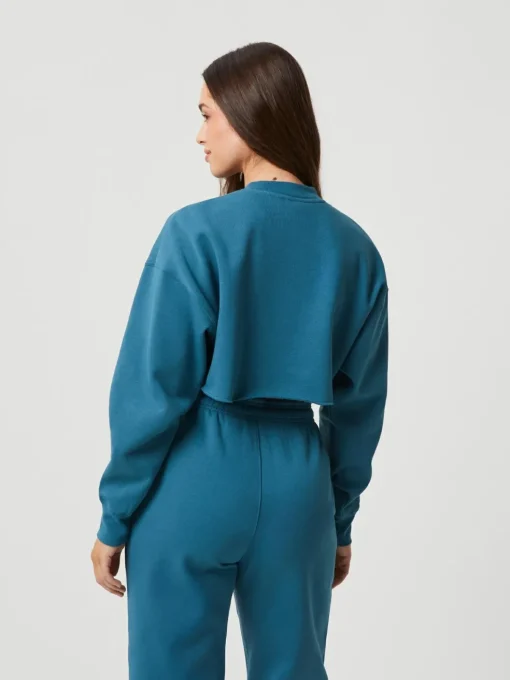 Bjorn Borg dames Studio oversized cropped crew, blauw