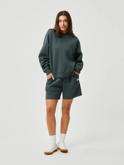 Bjorn Borg dames Studio Oversized Crew, petrol