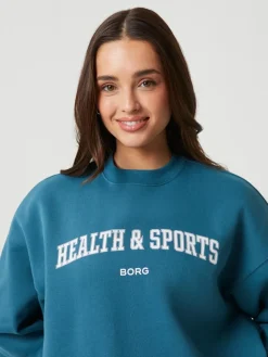 Bjorn Borg dames Studio oversized crew, blauw