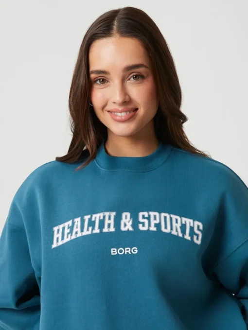 Bjorn Borg dames Studio oversized crew, blauw