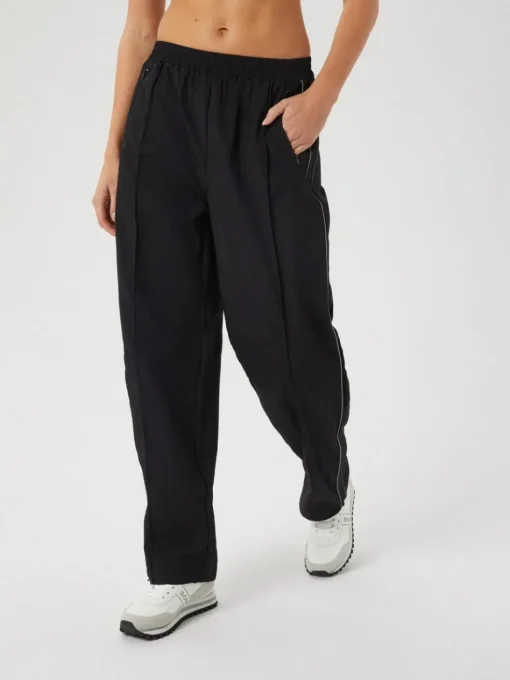 Bjorn Borg dames Studio Parachute Pants, dames joggingbroek, zwart