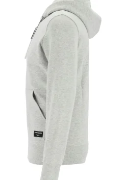 Bjorn Borg hoodie jacket, heren sweatvest dik, lichtgrijs melange