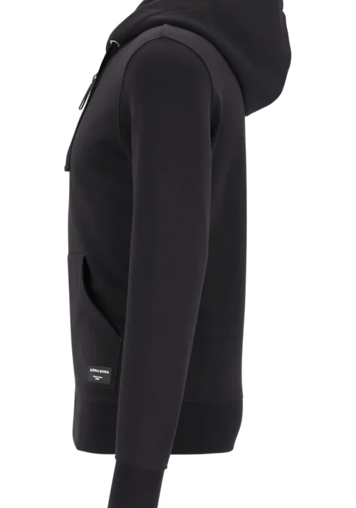 Bjorn Borg hoodie jacket, heren sweatvest dik, zwart