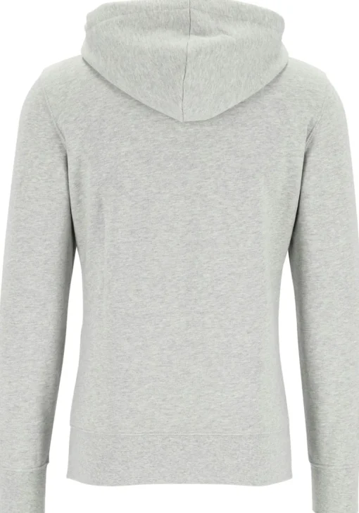 Bjorn Borg hoodie jacket, heren sweatvest dik, lichtgrijs melange