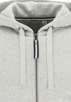 Bjorn Borg hoodie jacket, heren sweatvest dik, lichtgrijs melange