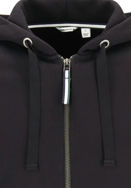 Bjorn Borg hoodie jacket, heren sweatvest dik, zwart