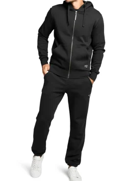 Bjorn Borg hoodie jacket, heren sweatvest dik, zwart