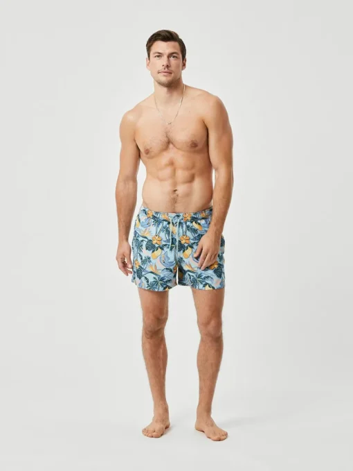 Bjorn Borg Print Swim Shorts, heren zwembroek, citroenen print