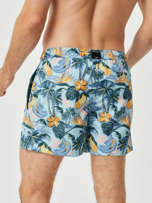 Bjorn Borg Print Swim Shorts, heren zwembroek, citroenen print