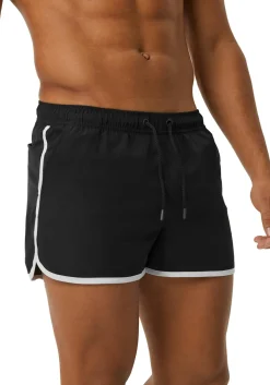 Bjorn Borg Retro Swim Shorts, heren zwembroek, zwart