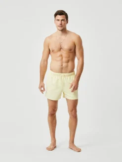 Bjorn Borg Solid Swim Shorts, heren zwembroek, lichtgeel