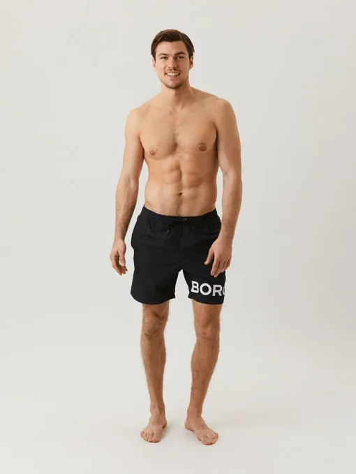 Bjorn Borg Swim Shorts, heren zwembroek, zwart