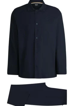 BOSS Chris Pyjama, heren pyjama set, donkerblauw