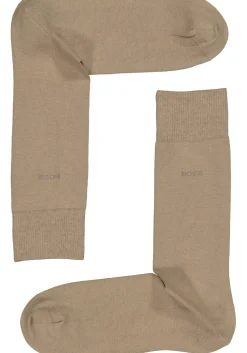 BOSS Cotton Uni (2-pack), herensokken katoen, beige