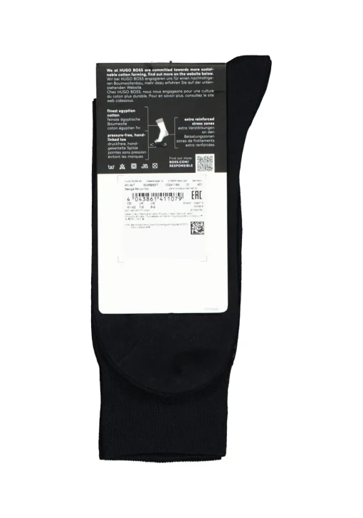 BOSS George uni (1-pack), herensokken katoen, donkerblauw