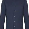 BOSS Hank slim fit overhemd, popeline, blauw