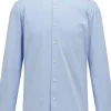 BOSS Hank slim fit overhemd, structuur, blauw