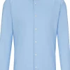 BOSS Hank slim fit overhemd, twill, blauw