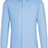 BOSS Hank slim fit overhemd, twill, blauw