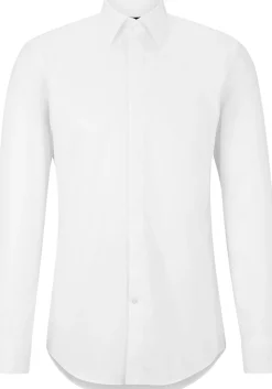 BOSS Hank slim fit smoking overhemd, popeline, wit