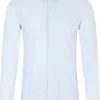BOSS Hank-s slim fit overhemd, structuur, blauw
