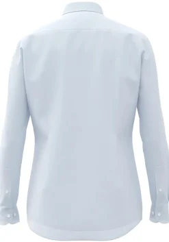 BOSS Hank-s slim fit overhemd, structuur, blauw