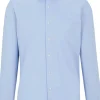 BOSS Joe regular fit overhemd, structuur, blauw