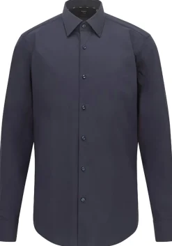 BOSS Joe regular fit overhemd, popeline, blauw