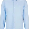 BOSS Joe regular fit overhemd, popeline, lichtblauw