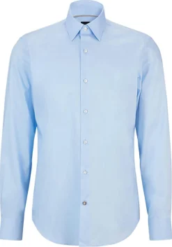 BOSS Joe regular fit overhemd, popeline, lichtblauw