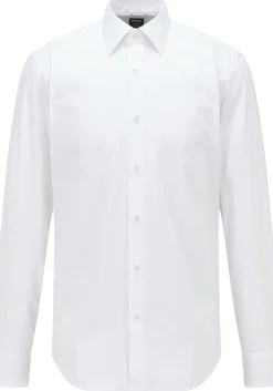 BOSS Joe regular fit overhemd, popeline, wit
