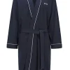 BOSS Kimono, heren ochtendjas (dun), donkerblauw