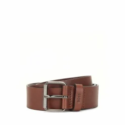 BOSS leren heren riem, donkerbruin