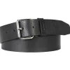 BOSS leren heren riem, zwart