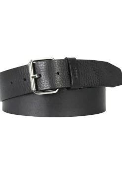 BOSS leren heren riem, zwart