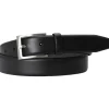 BOSS leren heren riem, zwart