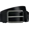 BOSS leren heren riem, zwart