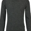 BOSS Musso slim fit trui wol, heren coltrui, zwart