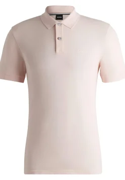 BOSS Pallas regular fit polo, pique, lichtroze